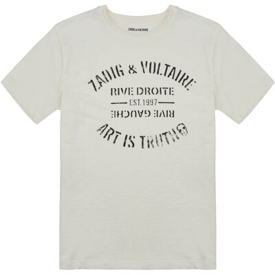 T-shirt με κοντά μανίκια Zadig & Voltaire X60464 Άσπρο 10 ans T-shirt με κοντά μανίκια Zadig & Voltaire X60464 Άσπρο 10 ans