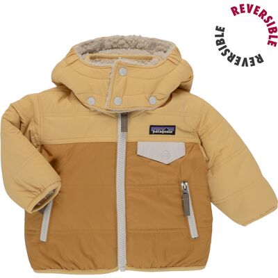 Χοντρό Μπουφάν Patagonia BABY REVERSIBLE TRIBBLES HOODY Beige 6 mois Χοντρό Μπουφάν Patagonia BABY REVERSIBLE TRIBBLES HOODY Beige 6 mois