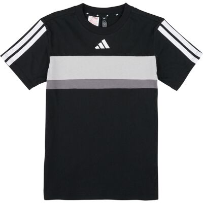 T-shirt με κοντά μανίκια adidas Seasonal Essentials Tiberio 3-Stripes T-Shirt Kids Black 11 / 12 ans T-shirt με κοντά μανίκια adidas Seasonal Essentials Tiberio 3-Stripes T-Shirt Kids Black 11 / 12 ans
