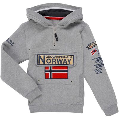 T-shirt με κουκούλα Geographical Norway GYMCLASS Grey 8 ans T-shirt με κουκούλα Geographical Norway GYMCLASS Grey 8 ans