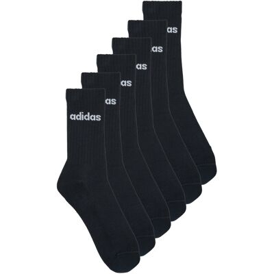Κάλτσες adidas Linear Crew Cushioned Socks 3 Pairs Black Large Κάλτσες adidas Linear Crew Cushioned Socks 3 Pairs Black Large