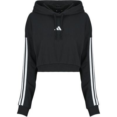 T-shirt με κουκούλα adidas Essentials 3-Stripes French Terry Crop Hoodie Black Extra Small T-shirt με κουκούλα adidas Essentials 3-Stripes French Terry Crop Hoodie Black Extra Small