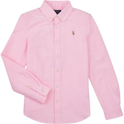 Πουκάμισο με μακριά μανίκια Polo Ralph Lauren TRINETTEOX-SHIRTS-BUTTON FRONT SHIRT Ροζ 8 ans Πουκάμισο με μακριά μανίκια Polo Ralph Lauren TRINETTEOX-SHIRTS-BUTTON FRONT SHIRT Ροζ 8 ans