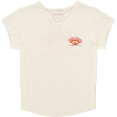 T-shirt με κοντά μανίκια Zadig & Voltaire X60530 Άσπρο 8 ans T-shirt με κοντά μανίκια Zadig & Voltaire X60530 Άσπρο 8 ans