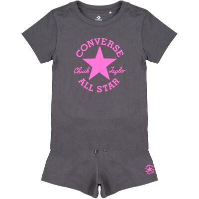 Σετ Converse DCTP CLASSIC TEE SHORT SET Grey 3 / 4 ans Σετ Converse DCTP CLASSIC TEE SHORT SET Grey 3 / 4 ans