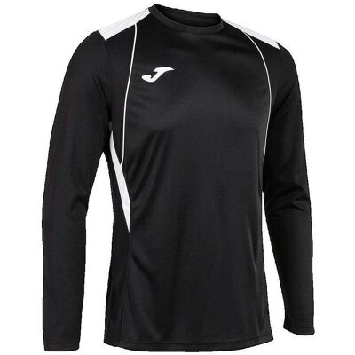 Μπλουζάκια με μακριά μανίκια Joma T-shirt Championship VII Black Medium Μπλουζάκια με μακριά μανίκια Joma T-shirt Championship VII Black Medium
