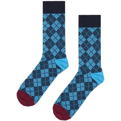 High socks Happy socks Mini Argyle Jaquard Μπλέ 41 / 46 High socks Happy socks Mini Argyle Jaquard Μπλέ 41 / 46