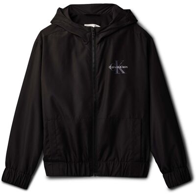 Σακάκια Calvin Klein Jeans Monologo Essential Jacket Black 8 χρονών Σακάκια Calvin Klein Jeans Monologo Essential Jacket Black 8 χρονών