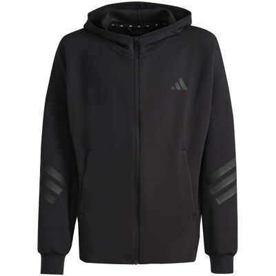 Fleece adidas J Fi 3S Fz Hd Black 9 / 10 ετών Fleece adidas J Fi 3S Fz Hd Black 9 / 10 ετών