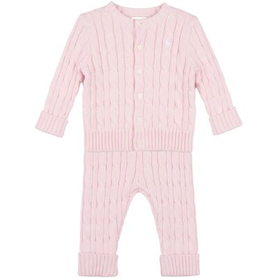 Σετ Polo Ralph Lauren CBL SWTR SET-SETS-JUMPER SET Ροζ 6 mois Σετ Polo Ralph Lauren CBL SWTR SET-SETS-JUMPER SET Ροζ 6 mois