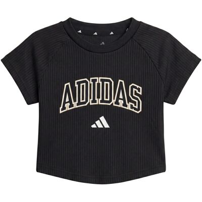 T-shirt με κοντά μανίκια adidas Sport Seasonals Collegiate Typography T-Shirt Junior Girls Black 14 / 15 ans T-shirt με κοντά μανίκια adidas Sport Seasonals Collegiate Typography T-Shirt Junior Girls Black 14 / 15 ans