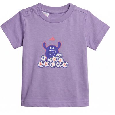 T-shirt με κοντά μανίκια adidas TIRO_NSTERS GRAPHIC T-SHIRT INFANT Violet 0 / 3 mois T-shirt με κοντά μανίκια adidas TIRO_NSTERS GRAPHIC T-SHIRT INFANT Violet 0 / 3 mois
