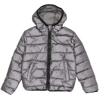 Σακάκια Leone 1947 Girl Hoody Jacket Black Girl Silver 4 χρονών Σακάκια Leone 1947 Girl Hoody Jacket Black Girl Silver 4 χρονών