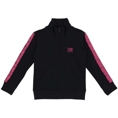 Ζακέτα Leone 1947 Girl Sweatshirt Full Zip Pink Girl Black 12 χρονών Ζακέτα Leone 1947 Girl Sweatshirt Full Zip Pink Girl Black 12 χρονών