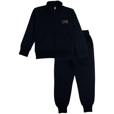 Σετ από φόρμες Leone 1947 Girl Tracksuit Full Zip Chic Girl Black 6 χρονών Σετ από φόρμες Leone 1947 Girl Tracksuit Full Zip Chic Girl Black 6 χρονών