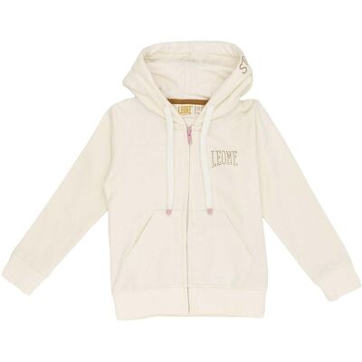 T-shirt με κουκούλα Leone 1947 Girl Hoody Sweatshirt Full Zip Chic Girl Άσπρο 6 χρονών T-shirt με κουκούλα Leone 1947 Girl Hoody Sweatshirt Full Zip Chic Girl Άσπρο 6 χρονών