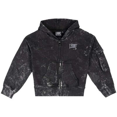 Fleece Leone 1947 Girl Hoody Full Zip Gen Z Black 12 χρονών Fleece Leone 1947 Girl Hoody Full Zip Gen Z Black 12 χρονών