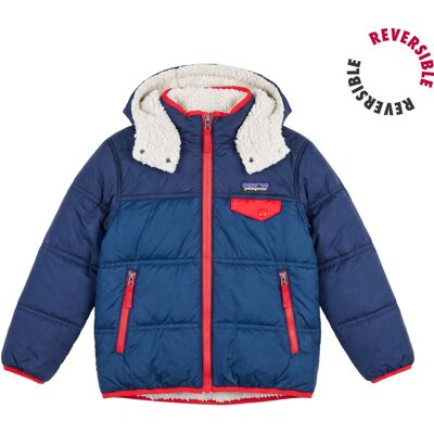 Χοντρό Μπουφάν Patagonia BABY REVERSIBLE TRIBBLES HOODY Marine 18 mois Χοντρό Μπουφάν Patagonia BABY REVERSIBLE TRIBBLES HOODY Marine 18 mois