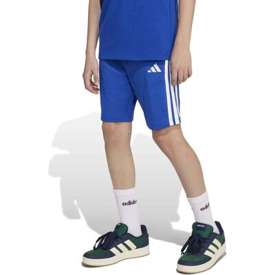 Shorts & Βερμούδες adidas J 3S Kn Sh 210 Μπλέ 11 / 12 ετών Shorts & Βερμούδες adidas J 3S Kn Sh 210 Μπλέ 11 / 12 ετών