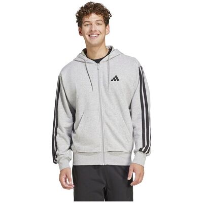 T-shirt με κουκούλα adidas Sweatshirts Essentials 3-Stripes molleton français Grey Extra Small T-shirt με κουκούλα adidas Sweatshirts Essentials 3-Stripes molleton français Grey Extra Small