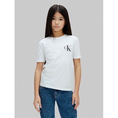 T-shirts & Polos Calvin Klein Jeans Chest Mono Logo Ss Άσπρο 8 χρονών T-shirts & Polos Calvin Klein Jeans Chest Mono Logo Ss Άσπρο 8 χρονών