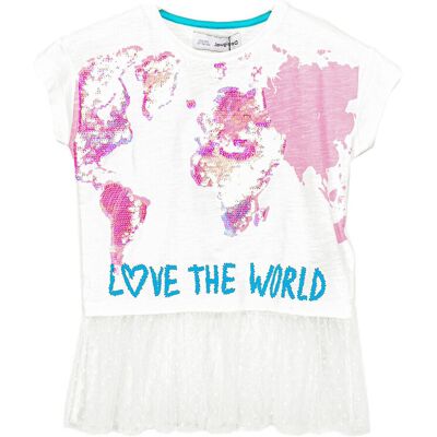 T-shirt με κοντά μανίκια Desigual 20SGTK23 Άσπρο 3 / 4 ετών T-shirt με κοντά μανίκια Desigual 20SGTK23 Άσπρο 3 / 4 ετών