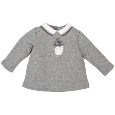 Μπλουζάκια με μακριά μανίκια Tutto Piccolo 3810W17 Grey 9 μηνών Μπλουζάκια με μακριά μανίκια Tutto Piccolo 3810W17 Grey 9 μηνών