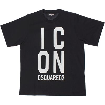T-shirt με κοντά μανίκια Dsquared DQ2036D0-0MVDQ Black 6 χρονών T-shirt με κοντά μανίκια Dsquared DQ2036D0-0MVDQ Black 6 χρονών
