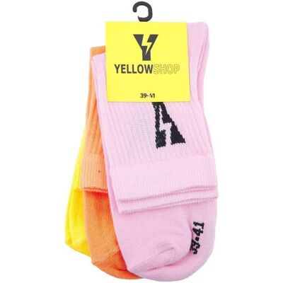 High socks Yellow Pack De 3 Thunder Socks Multicolour 35 / 38 High socks Yellow Pack De 3 Thunder Socks Multicolour 35 / 38