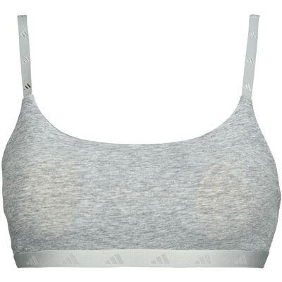 Αθλητικά σουτιέν adidas ACTIVE ESSENTIALS COTTON Grey 2X-Large Αθλητικά σουτιέν adidas ACTIVE ESSENTIALS COTTON Grey 2X-Large