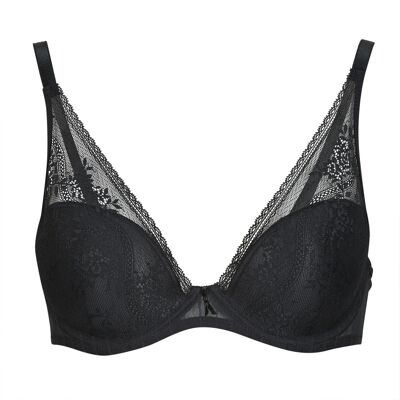 Με πλήρη κάλυψη και στήριξη Passionata MADDIE WIRED BRA Black 90E Με πλήρη κάλυψη και στήριξη Passionata MADDIE WIRED BRA Black 90E