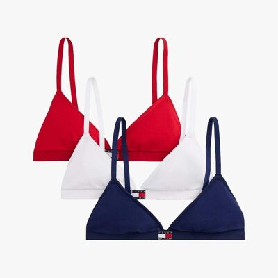 Με πλήρη κάλυψη και στήριξη Tommy Hilfiger 3 Pack Triangle Multicolour Small Με πλήρη κάλυψη και στήριξη Tommy Hilfiger 3 Pack Triangle Multicolour Small