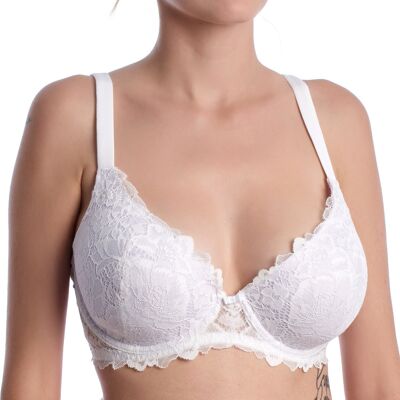 Με πλήρη κάλυψη και στήριξη Lormar COMFY-BALCONETTE-BLANCO Άσπρο 95C Με πλήρη κάλυψη και στήριξη Lormar COMFY-BALCONETTE-BLANCO Άσπρο 95C