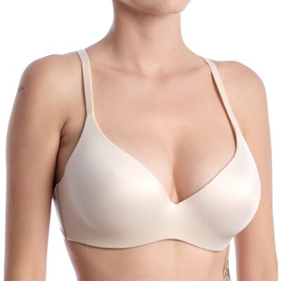 Με πλήρη κάλυψη και στήριξη Lormar ONE-BALCONETTE-SKIN Beige 85B Με πλήρη κάλυψη και στήριξη Lormar ONE-BALCONETTE-SKIN Beige 85B