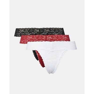 Slips Guess O5RG18 KC5L0 3PACK BASIC LACE THONG Multicolour Small Slips Guess O5RG18 KC5L0 3PACK BASIC LACE THONG Multicolour Small