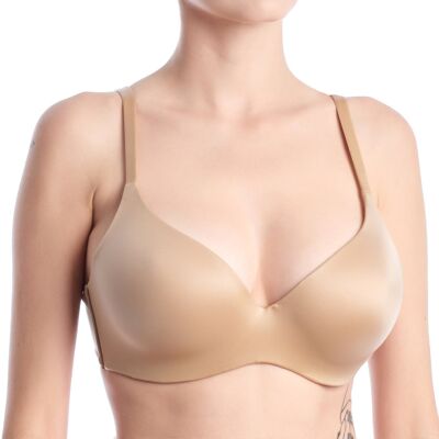 Με πλήρη κάλυψη και στήριξη Lormar ONE-BALCONETTE Beige 90B Με πλήρη κάλυψη και στήριξη Lormar ONE-BALCONETTE Beige 90B