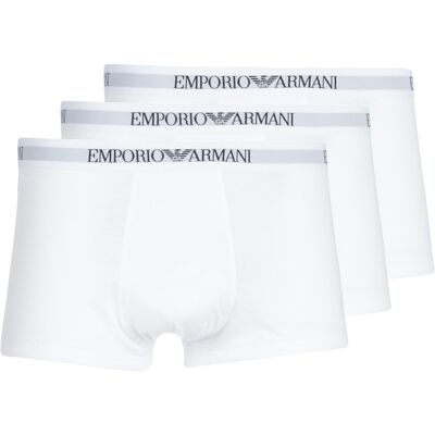 Giorgio Armani Boxer Emporio Armani CC722-PACK DE 3 Άσπρο Small Giorgio Armani Boxer Emporio Armani CC722-PACK DE 3 Άσπρο Small