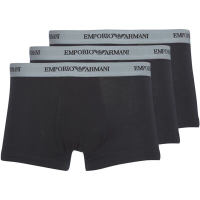Giorgio Armani Boxer Emporio Armani CC717-PACK DE 3 Black Small Giorgio Armani Boxer Emporio Armani CC717-PACK DE 3 Black Small