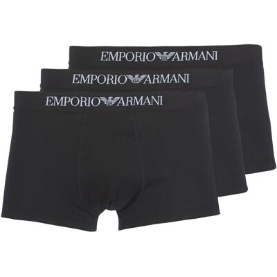 Giorgio Armani Boxer Emporio Armani CC722-PACK DE 3 Black Small Giorgio Armani Boxer Emporio Armani CC722-PACK DE 3 Black Small