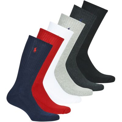 Αθλητικές κάλτσες Polo Ralph Lauren ASX110 6 PACK COTTON Multicolour Unique Αθλητικές κάλτσες Polo Ralph Lauren ASX110 6 PACK COTTON Multicolour Unique