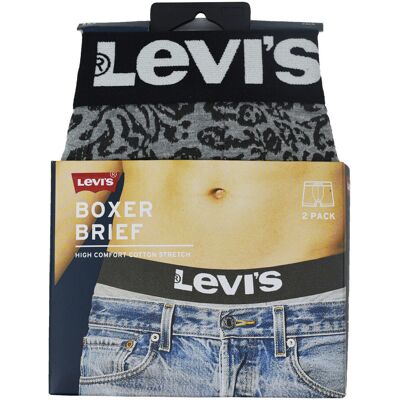 Boxer Levis Boxer 2 Pairs Briefs Grey Small Boxer Levis Boxer 2 Pairs Briefs Grey Small