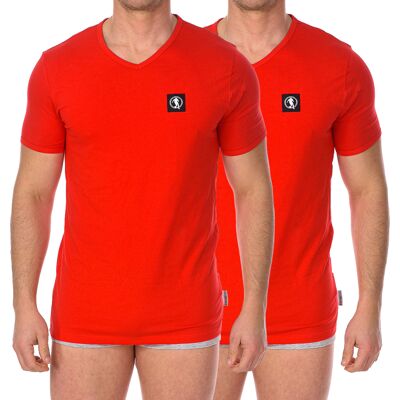 Φανελάκια Bikkembergs BKK1UTS08BI-RED Red Small Φανελάκια Bikkembergs BKK1UTS08BI-RED Red Small