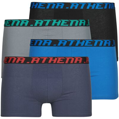Boxer Athena MY PETITS PRIX Pack de 4 Black Extra Large Boxer Athena MY PETITS PRIX Pack de 4 Black Extra Large