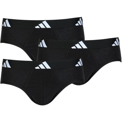 Slips adidas ACTIVE FLEX COTTON Pack de 3 Black Large Slips adidas ACTIVE FLEX COTTON Pack de 3 Black Large