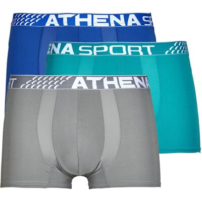 Boxer Athena FRESH Pack de 3 Μπλέ Small Boxer Athena FRESH Pack de 3 Μπλέ Small