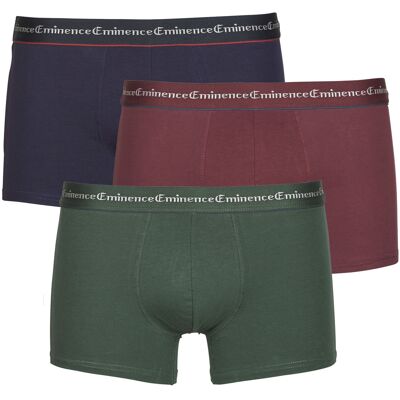 Boxer Eminence BUSINESS BOXER Pack de 3 Bordeaux Large Boxer Eminence BUSINESS BOXER Pack de 3 Bordeaux Large