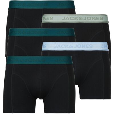 Boxer Jack & Jones JACWESLEY SOLID TRUNKS X5 Black Extra Large Boxer Jack & Jones JACWESLEY SOLID TRUNKS X5 Black Extra Large