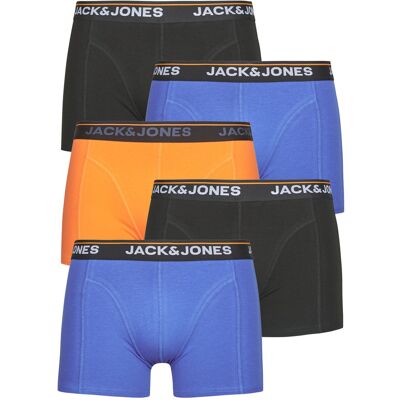 Boxer Jack & Jones JACTHEODORE SOLID TRUNKS X5 Multicolour Large Boxer Jack & Jones JACTHEODORE SOLID TRUNKS X5 Multicolour Large