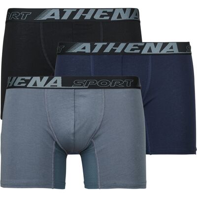 Boxer Athena AIR FIT LONG Pack de 3 Multicolour Extra Large Boxer Athena AIR FIT LONG Pack de 3 Multicolour Extra Large