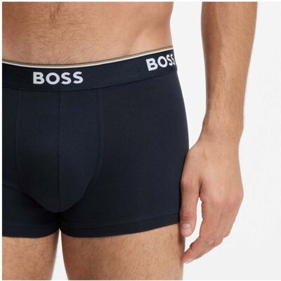 Boxer BOSS 50475274hb Trunk 3p Power Μπλέ Small Boxer BOSS 50475274hb Trunk 3p Power Μπλέ Small